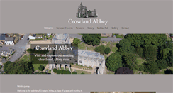 Desktop Screenshot of crowlandabbey.org.uk